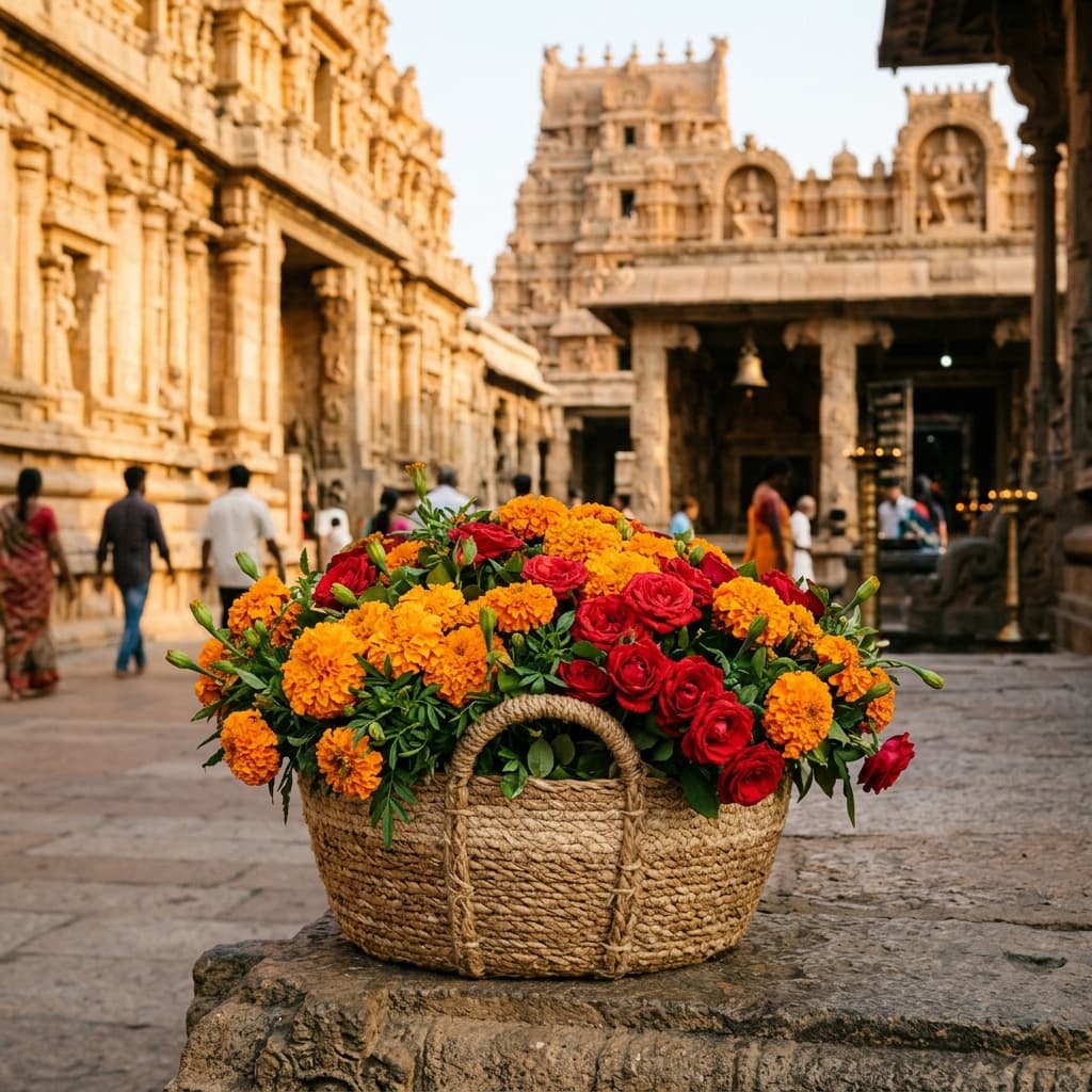 Sacred Temple Flowers Collected