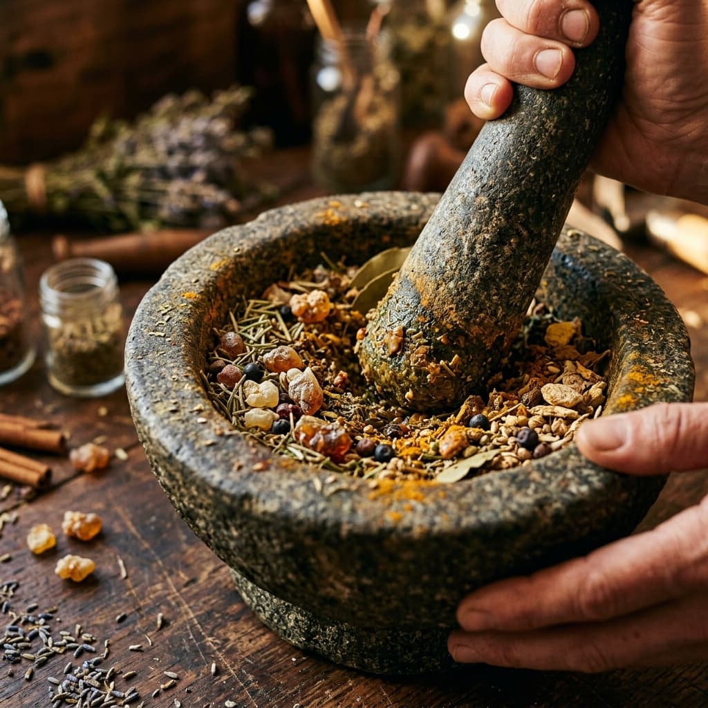 Blended with Sacred Ingredients